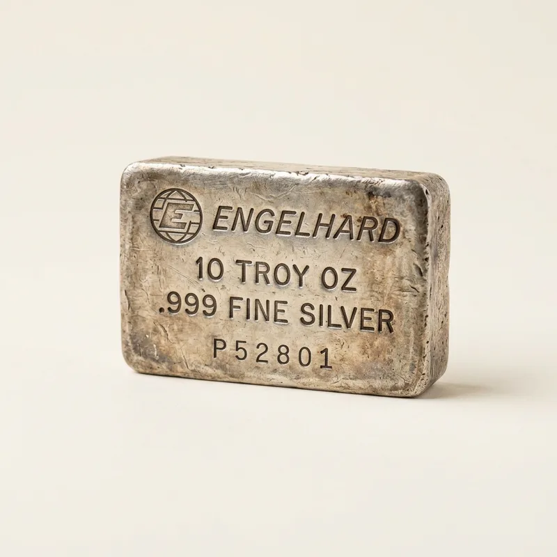10 oz Engelhard Silver Bar — C-Series product photograph