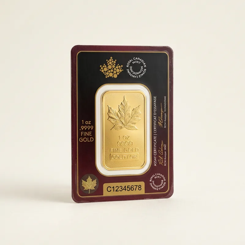 Random Year 1 oz RCM Gold Bar product photograph
